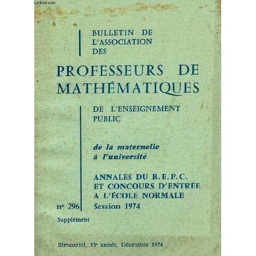 Bulletin De L'association Des Professeurs De Mathematiques, 53e Ann... on Productcaster.