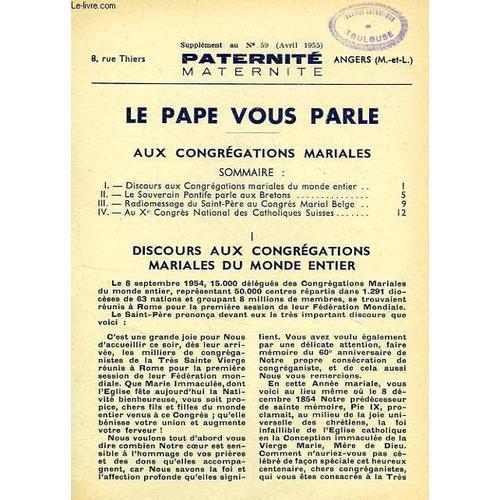 Paternite Maternite, Supplement Au N° 59 (Avril 1955) on Productcaster.