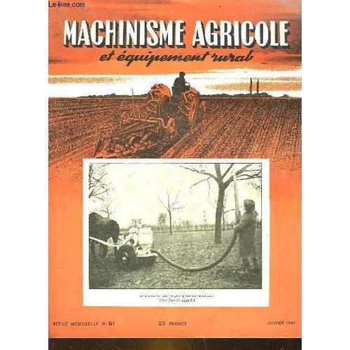 Machinisme Agricole Et Equipement Rural - N°61 on Productcaster.