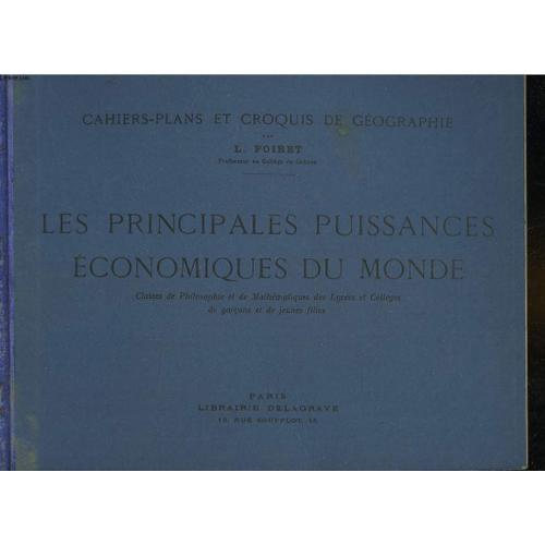 Les Principales Puissances Economiques Du Monde - Classes De Philos... on Productcaster.