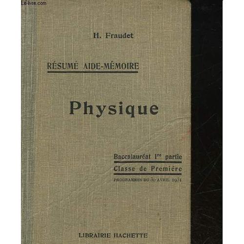 Physique - Baccalaureat - 1° Partie on Productcaster.