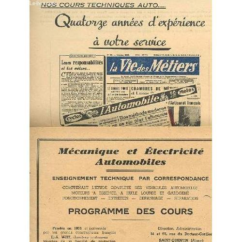 1 Lot De Documents De Mecanique Et Electricite Automobile Enseignem... on Productcaster.