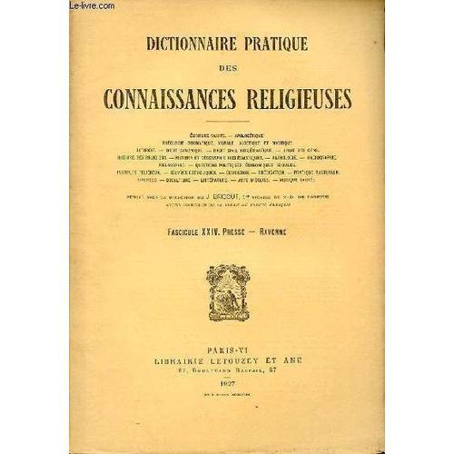 Dictionnaire Pratique Des Connaisances Religieuses Tome 5 - Fascicu... on Productcaster.