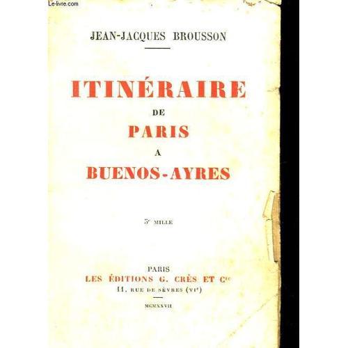 Itineraire De Paris A Buenos-Ayres on Productcaster.