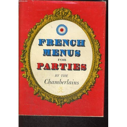 French Menus For Parties on Productcaster.