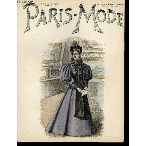 Gravure 19eme Couleurs - Paris-Mode - 6° Annee - N°31 - Dame En Vio... on Productcaster.