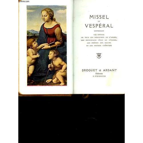 Missel Et Vesperal on Productcaster.