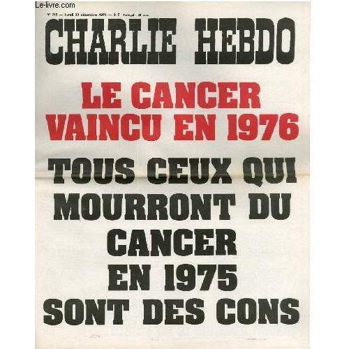 Charlie Hebdo N°215 Du 30-12-1974 on Productcaster.