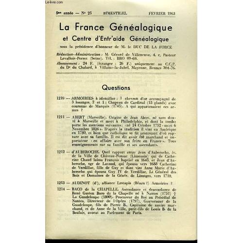 La France Généalogique. N°25 : Armoiries - Aubusson on Productcaster.