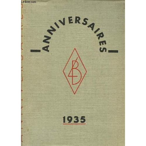 Anniversaires 1935 on Productcaster.