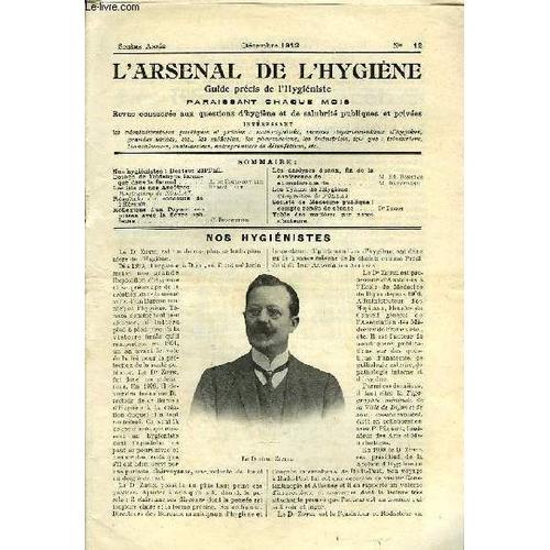 L'arsenal De L'hygiène. N°12, 6ème Année : Dr Zipfel on Productcaster.