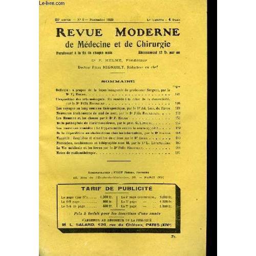 Revue Moderne De Médecine Et De Chirurgie. N°6, 21ème Année on Productcaster.