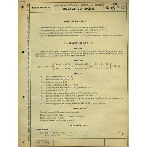 Dosage Du Nickel. A 06-307 on Productcaster.