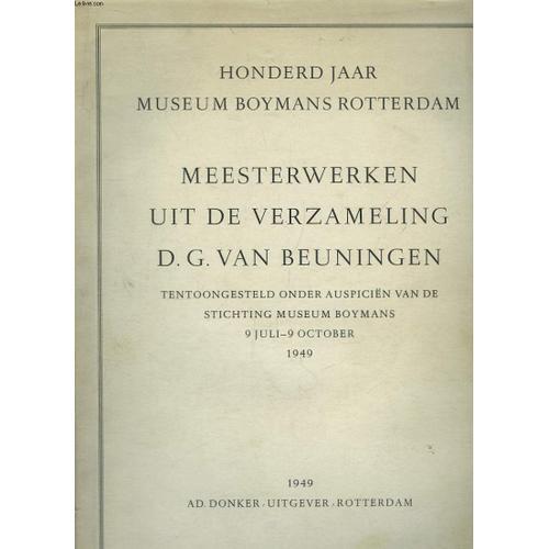 Meesterwerken Uit De Verzameling D.G. Beuningen on Productcaster.