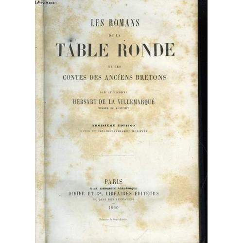 Les Romans De La Table Ronde, Et Les Contes Des Anciens Bretons on Productcaster.