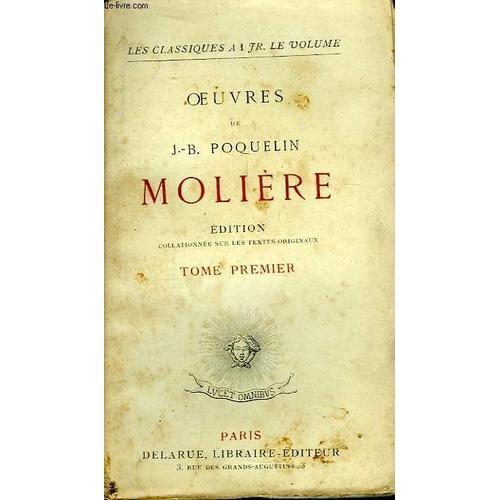 Oeuvres De J.B. Poquelin Molière. Tome 1 on Productcaster.