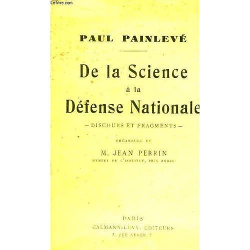 De La Science À La Défense Nationale on Productcaster.