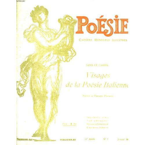 Poésie. Cahiers Mensuels Illustrés. N°7 - 13ème Année : Visages De ... on Productcaster.