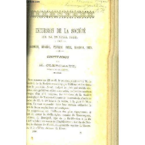 Excursion De La Société (23, 24, 25 Avril 1888). Monsempron, Bonagu... on Productcaster.