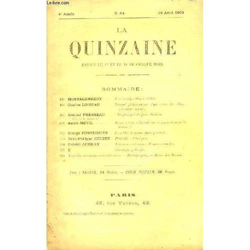 La Quinzaine N°84, 4ème Année on Productcaster.