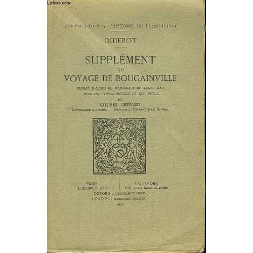 Supplément Au Voyage De Bougainville on Productcaster.