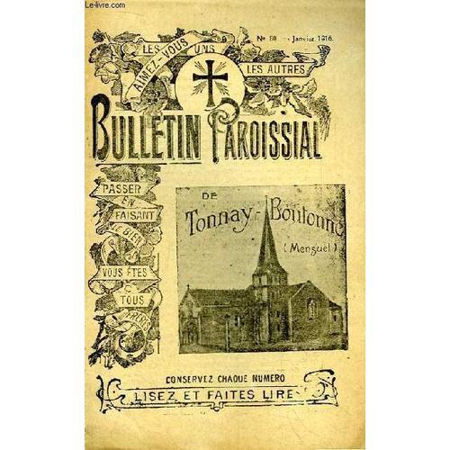 Bulletin Paroissial De Tonnay-Boutonne. Année 1916 (Incomplète, Man... on Productcaster.