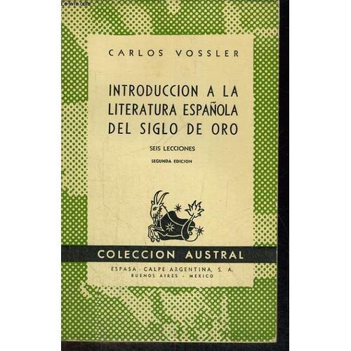 Introduction A La Literatura Espanola Del Siglo De Oro on Productcaster.