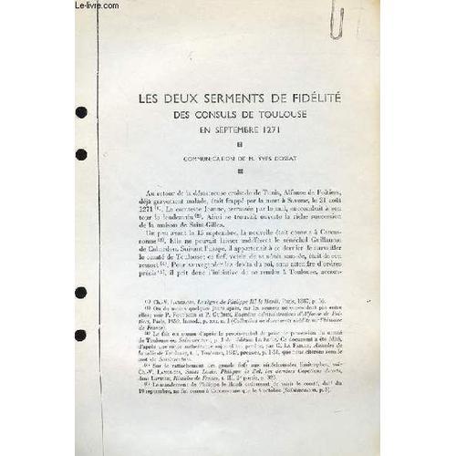 Les Deux Serments De Fidélité Des Consuls De Toulouse En Septembre ... on Productcaster.