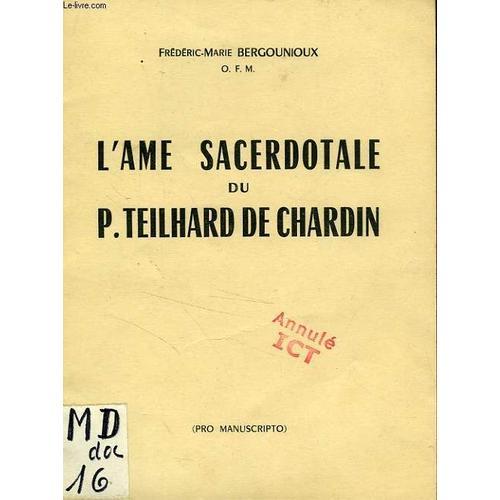 L'ame Sacerdotale Du P. Teilhard De Chardin on Productcaster.