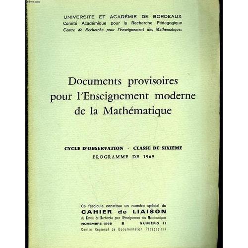 Documents Provisoires Pour L'enseignement Moderne De La Mathematiqu... on Productcaster.