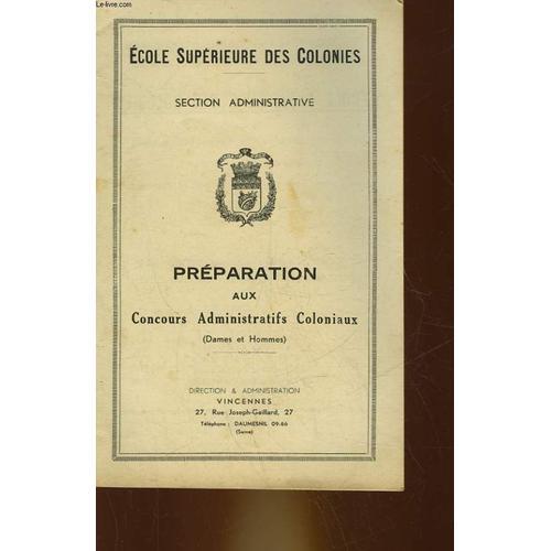 Preparation Aux Concous Administratifs Coloniaux on Productcaster.