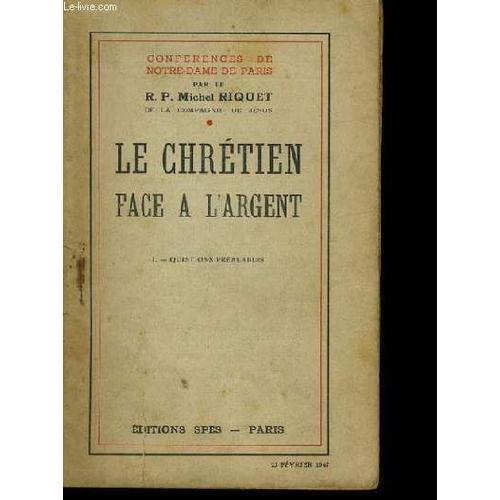 Le Chretien Face A L'argent. Tome 1 on Productcaster.