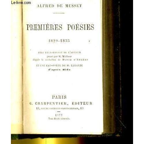 Premieres Poesies 1829-1835 on Productcaster.