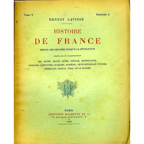 Histoire De France Depuis Les Origines Jusqu'a La Revolution, Tome ... on Productcaster.