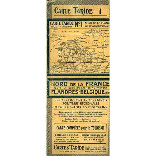 Carte N°1 Du Nord De La France - Flandres Belgique Ouest- Carte Com... on Productcaster.