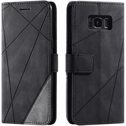 Coque Galaxy S8,Etui En Cuir Pu Portefeuille Housse Fermeture Magne... on Productcaster.