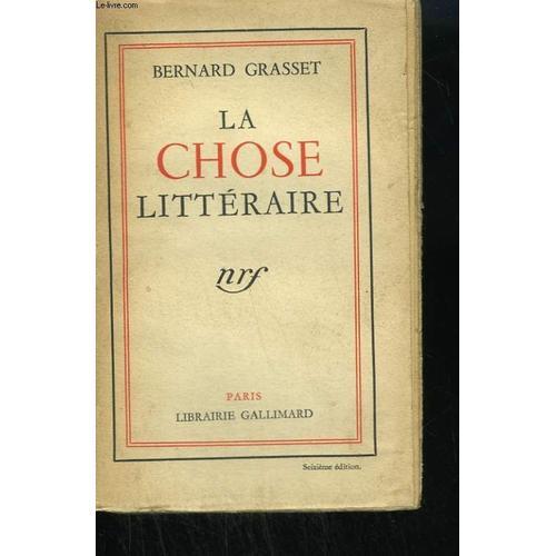 La Chose Litteraire on Productcaster.