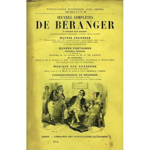 Oeuvres Complètes De Béranger. Série 85 on Productcaster.