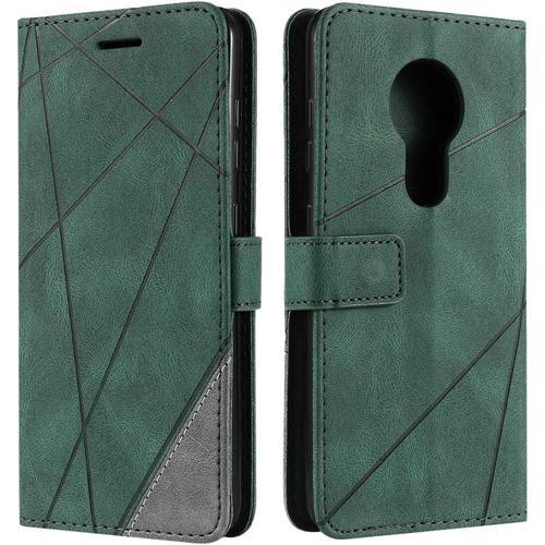 Coque Nokia 6.2,Etui En Cuir Pu Portefeuille Housse Fermeture Magne... on Productcaster.