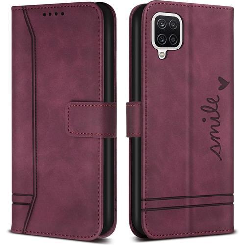 Coque Pour Galaxy A22 4g / Galaxy M32 4g,Etui Cuir Avec Magnetique,... on Productcaster.