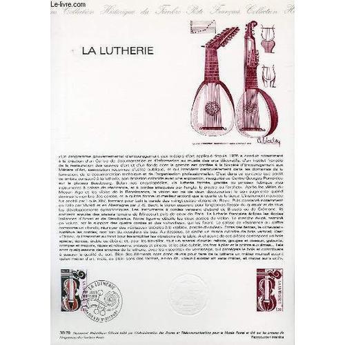 Document Philatelique Officiel N°38-79 - La Lutherie (N°2072 Yvert ... on Productcaster.