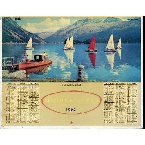 Calendrier - Almanach Des P.T.T - Voiliers Sur Le Lac on Productcaster.