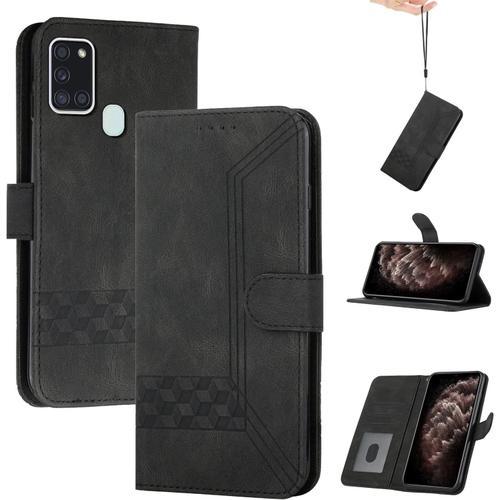 Coque Pour Samsung Galaxy A21s,Portefeuille Etui Housse En Cuir Pro... on Productcaster.