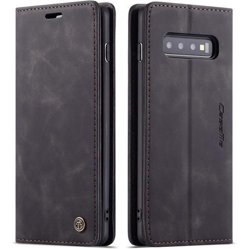 Coque Compatible Avec Samsung Galaxy S10,Etui En Cuir Flip Housse P... on Productcaster.