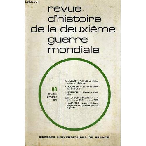 Revue D'histoire De La Deuxieme Guerre Mondiale - N°88 - Antiquite... on Productcaster.