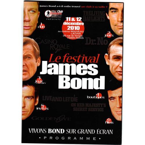 Programme Le Festival James Bond 11&12 /12/2010 Au Nouveau Latina on Productcaster.