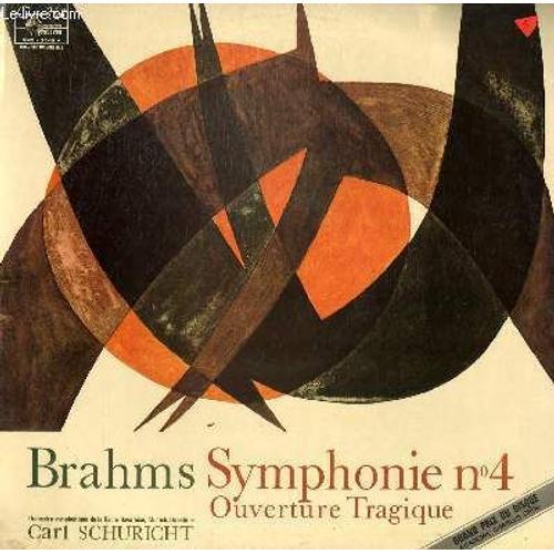 Disque Vinyle 33t Symphonie N°4 Ouverture Tragique. Par L'orchestre... on Productcaster.