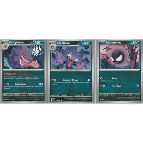 3 Cartes Pokémon - Ectoplasma 057/091 Et Spectrum 056/091 Et Fantom... on Productcaster.