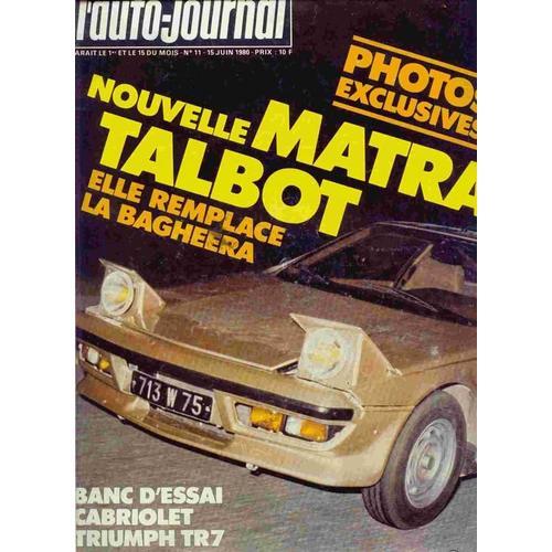 L'auto-Journal N° 11 (15 Juin 1980) on Productcaster.