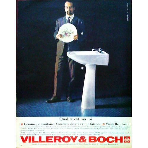 (Pub) Publicite Ancienne (Mars 1963) Pour " Villeroy Et & Boch " (2... on Productcaster.